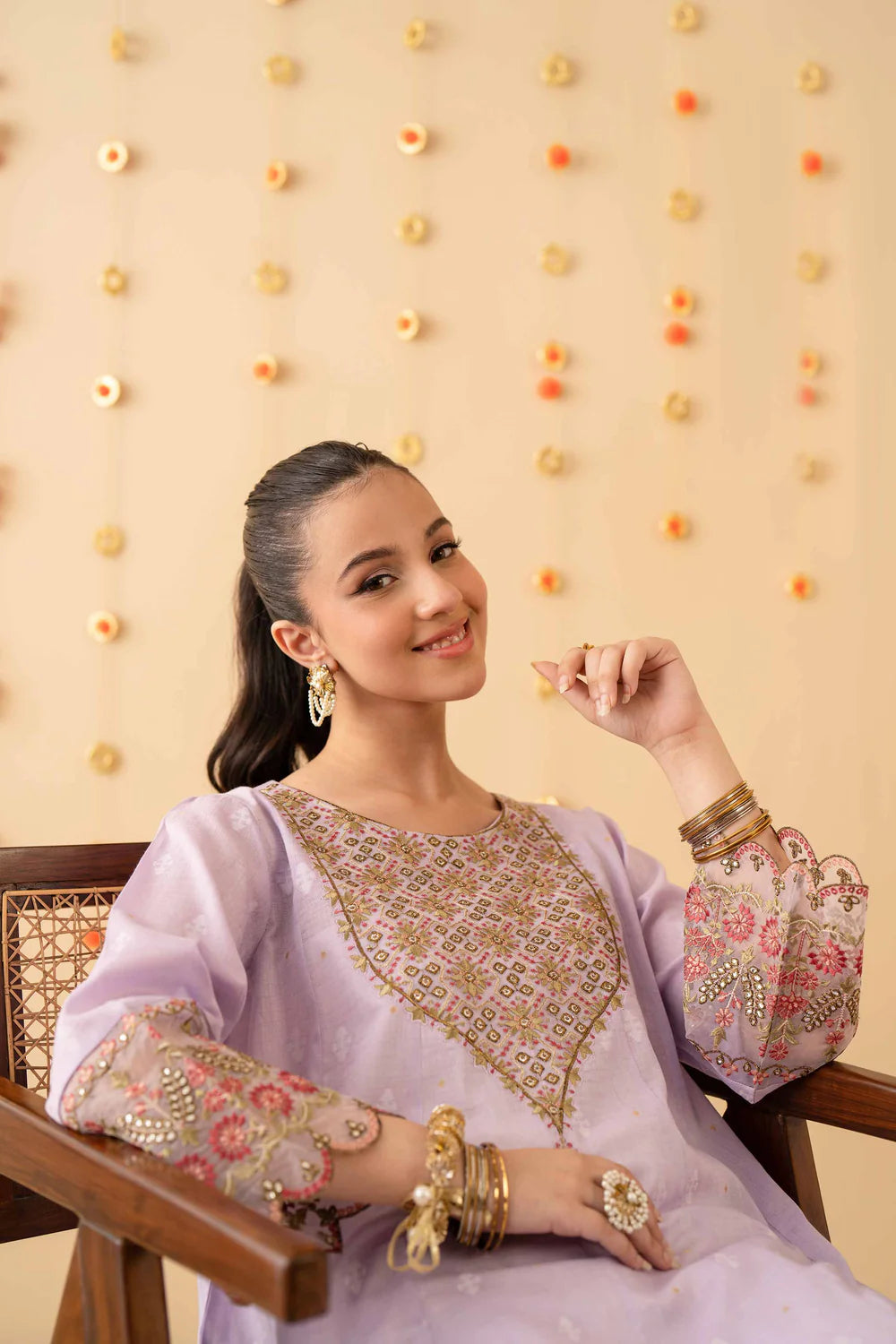 2 Piece - Embroidered Suit - PE25-142